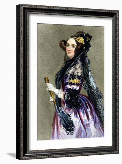 Portrait of Augusta Ada King-Alfred-edward Chalon-Framed Giclee Print