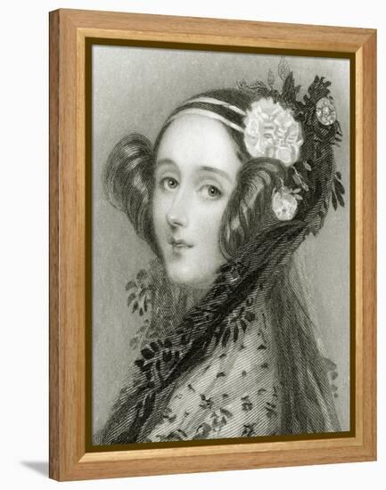 Portrait of Augusta Ada King-Alfred-edward Chalon-Framed Premier Image Canvas