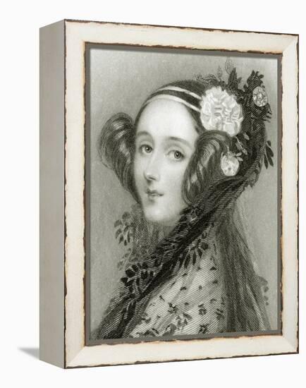 Portrait of Augusta Ada King-Alfred-edward Chalon-Framed Premier Image Canvas