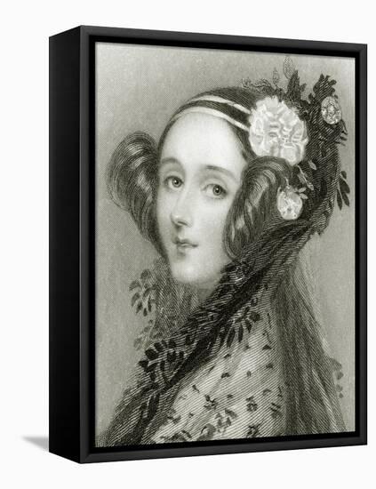 Portrait of Augusta Ada King-Alfred-edward Chalon-Framed Premier Image Canvas