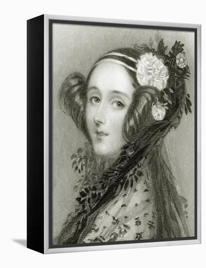 Portrait of Augusta Ada King-Alfred-edward Chalon-Framed Premier Image Canvas