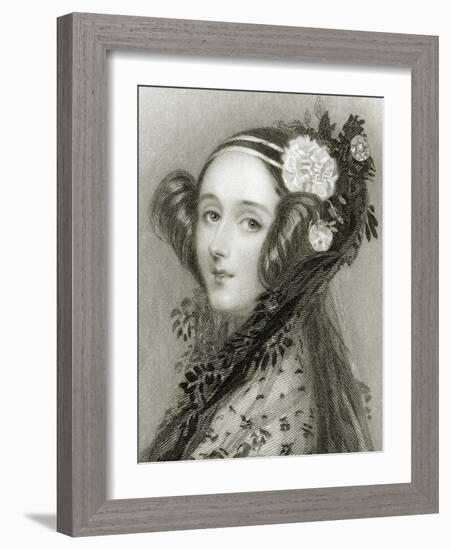 Portrait of Augusta Ada King-Alfred-edward Chalon-Framed Giclee Print