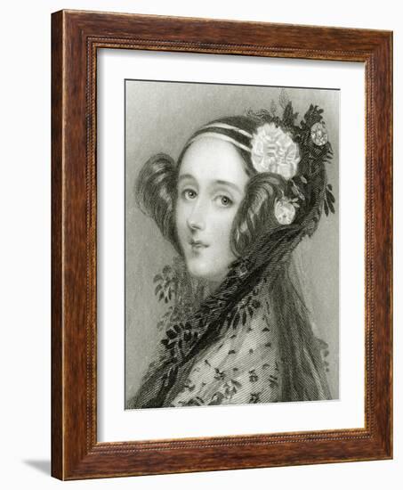 Portrait of Augusta Ada King-Alfred-edward Chalon-Framed Giclee Print