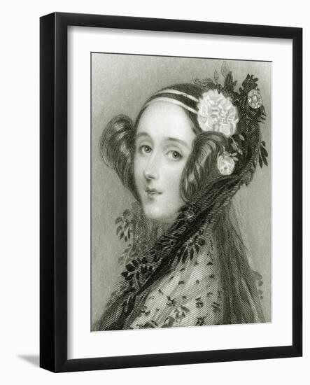 Portrait of Augusta Ada King-Alfred-edward Chalon-Framed Giclee Print