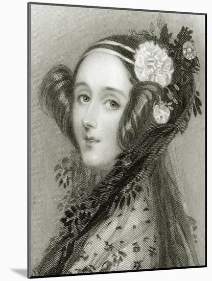 Portrait of Augusta Ada King-Alfred-edward Chalon-Mounted Giclee Print