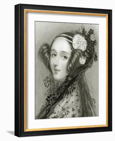 Portrait of Augusta Ada King-Alfred-edward Chalon-Framed Giclee Print