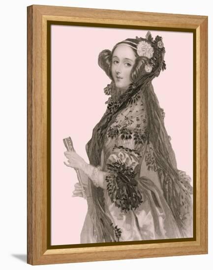 Portrait of Augusta Ada King-Alfred-edward Chalon-Framed Premier Image Canvas