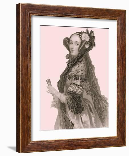 Portrait of Augusta Ada King-Alfred-edward Chalon-Framed Giclee Print