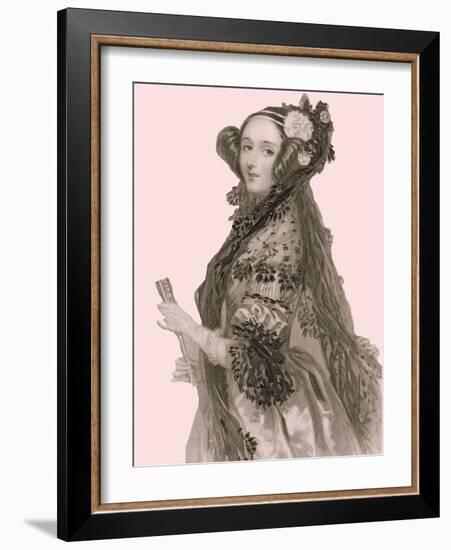 Portrait of Augusta Ada King-Alfred-edward Chalon-Framed Giclee Print