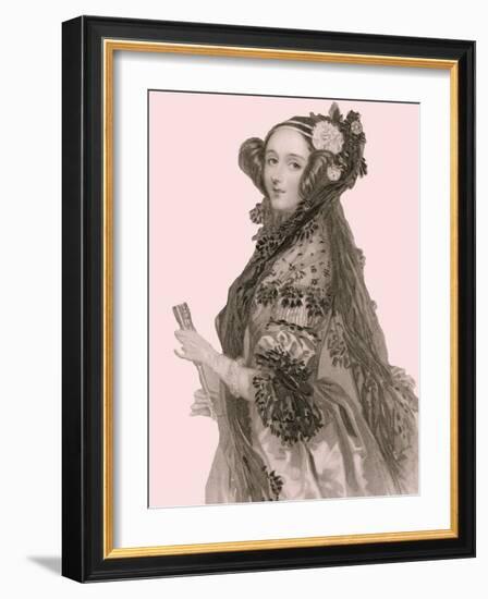 Portrait of Augusta Ada King-Alfred-edward Chalon-Framed Giclee Print