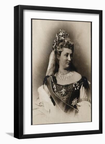 Portrait of Augusta Victoria of Schleswig Holstein (1846-1923), German Empress-French Photographer-Framed Giclee Print