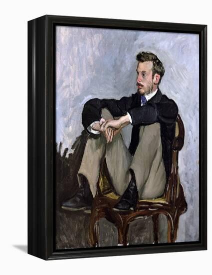 Portrait of Auguste Renoir (1841-1919), 1867-Frederic Bazille-Framed Premier Image Canvas