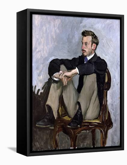 Portrait of Auguste Renoir (1841-1919), 1867-Frederic Bazille-Framed Premier Image Canvas