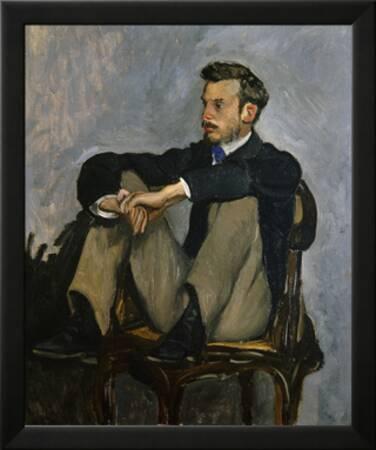 Portrait Of Auguste Renoir 1867 Giclee Print Frederic Bazille Art Com