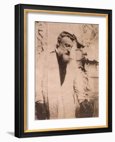 Portrait of Auguste Rodin,1905-Eugene Atget-Framed Giclee Print