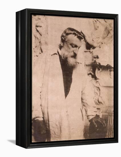 Portrait of Auguste Rodin,1905-Eugene Atget-Framed Premier Image Canvas