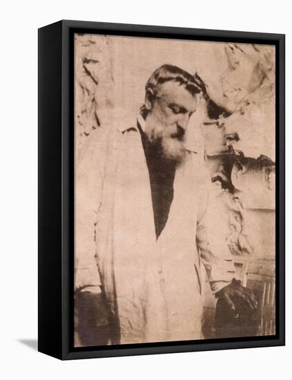 Portrait of Auguste Rodin,1905-Eugene Atget-Framed Premier Image Canvas