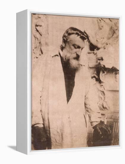 Portrait of Auguste Rodin,1905-Eugene Atget-Framed Premier Image Canvas