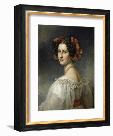 Portrait of Auguste Strobl, 1827-Joseph Karl Stieler-Framed Giclee Print