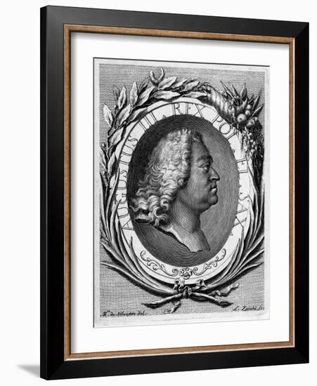 Portrait of Augustus III of Poland-Lorenzo Zucchi-Framed Giclee Print