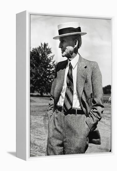 Portrait of Automobile Pioneer Henry Ford-Herbert Gehr-Framed Premier Image Canvas