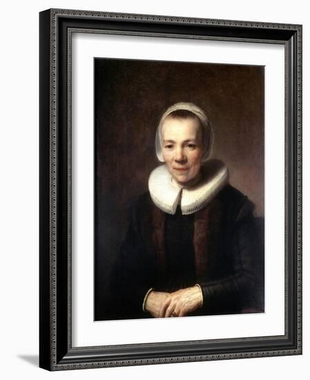 Portrait of Baartje Martens-Doomer, C1640-Rembrandt van Rijn-Framed Giclee Print