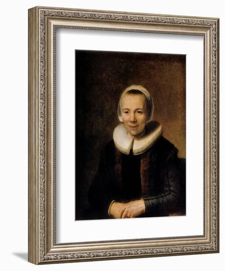 Portrait of Baertje Martens, 1649-Rembrandt van Rijn-Framed Giclee Print