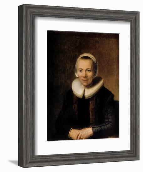 Portrait of Baertje Martens, 1649-Rembrandt van Rijn-Framed Giclee Print