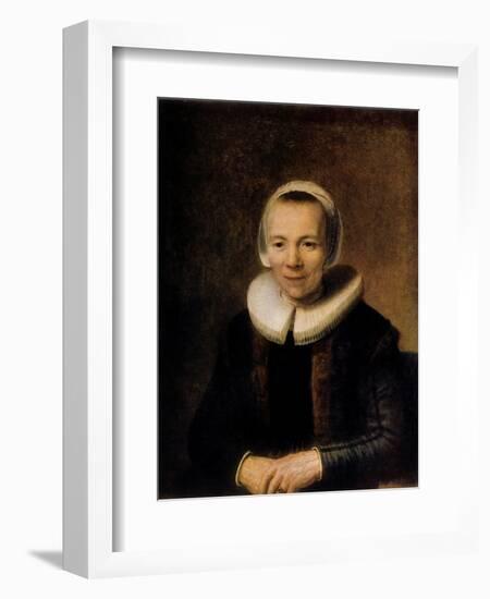 Portrait of Baertje Martens, 1649-Rembrandt van Rijn-Framed Giclee Print