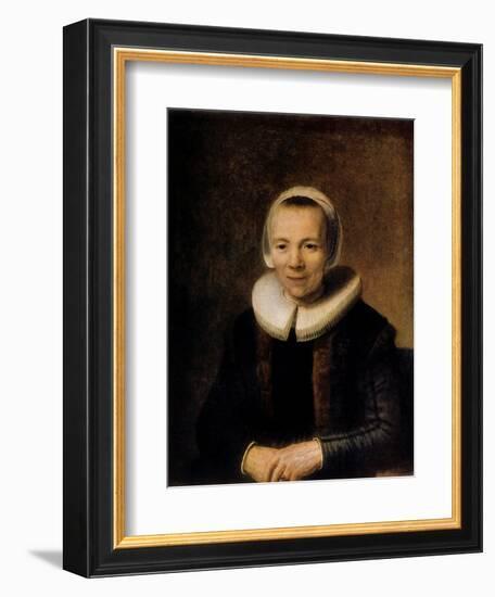 Portrait of Baertje Martens, 1649-Rembrandt van Rijn-Framed Giclee Print