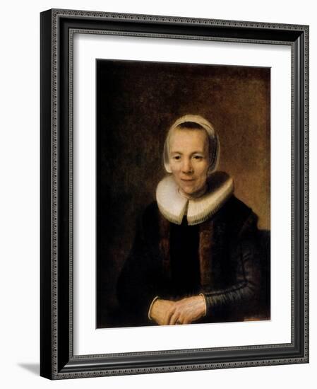 Portrait of Baertje Martens, 1649-Rembrandt van Rijn-Framed Giclee Print