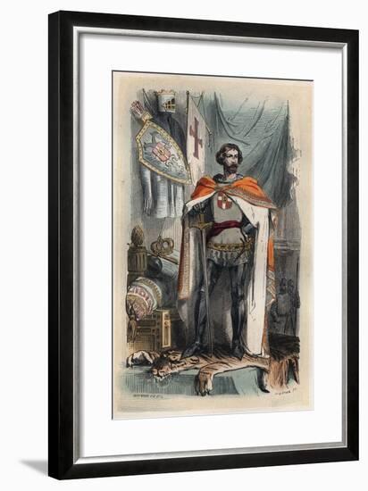Portrait of Baldwin I of Constantinople-Stefano Bianchetti-Framed Giclee Print