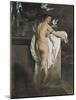 Portrait of Ballerina Carlotta Chabert Who Playing with Doves-Francesco Hayez-Mounted Giclee Print