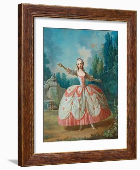 Portrait of Barbara Campanini (1721-179), known as La Barbarina, 1721-Jean Philippe Delaroche-Framed Giclee Print