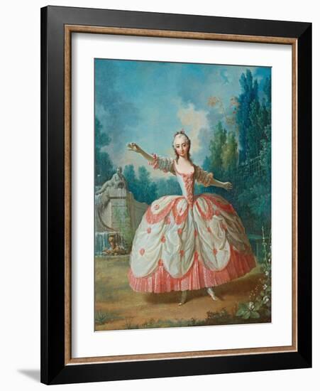 Portrait of Barbara Campanini (1721-179), known as La Barbarina, 1721-Jean Philippe Delaroche-Framed Giclee Print