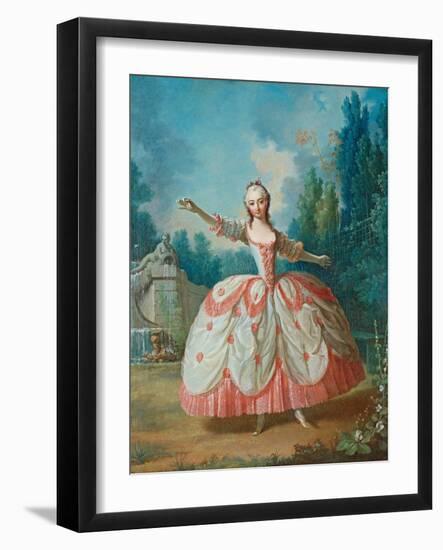 Portrait of Barbara Campanini (1721-179), known as La Barbarina, 1721-Jean Philippe Delaroche-Framed Giclee Print