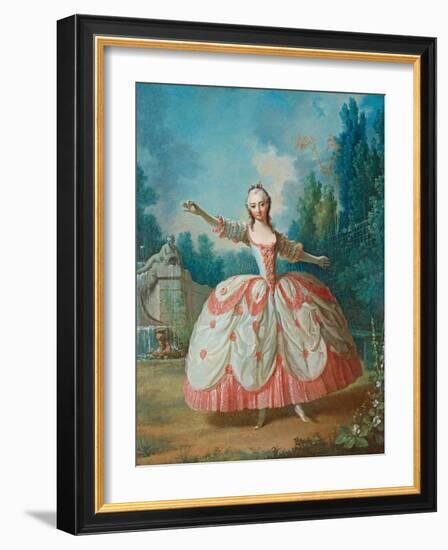 Portrait of Barbara Campanini (1721-179), known as La Barbarina, 1721-Jean Philippe Delaroche-Framed Giclee Print