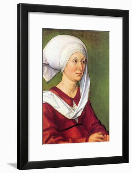 Portrait of Barbara Durer, Born Holper-Albrecht Dürer-Framed Art Print