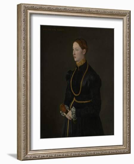 Portrait of Barbara Kressin, 1544-Netherlandish School-Framed Giclee Print