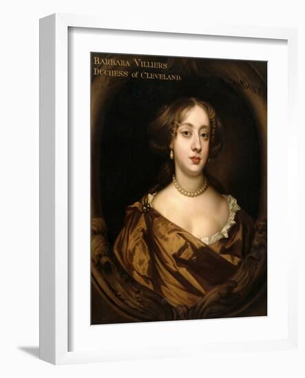Portrait of Barbara Villiers (1641-1709), Duchess of Cleveland, C.1680-Sir Peter Lely-Framed Giclee Print