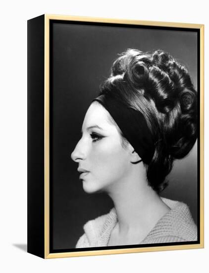 Portrait of Barbra Streisand-null-Framed Stretched Canvas