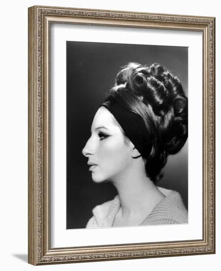 Portrait of Barbra Streisand-null-Framed Photo