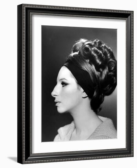 Portrait of Barbra Streisand-null-Framed Photo