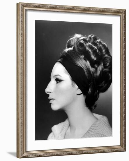 Portrait of Barbra Streisand-null-Framed Photo