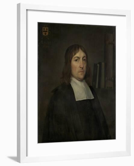 Portrait of Barend Hakvoort, Bookseller, Church Reader and Catechism Master in Zwolle-Hendrick ten Oever-Framed Art Print