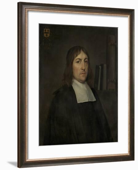 Portrait of Barend Hakvoort, Bookseller, Church Reader and Catechism Master in Zwolle-Hendrick ten Oever-Framed Art Print