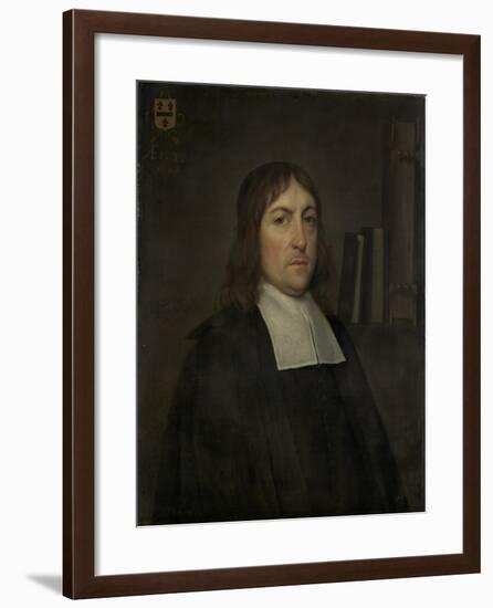 Portrait of Barend Hakvoort, Bookseller, Church Reader and Catechism Master in Zwolle-Hendrick ten Oever-Framed Art Print