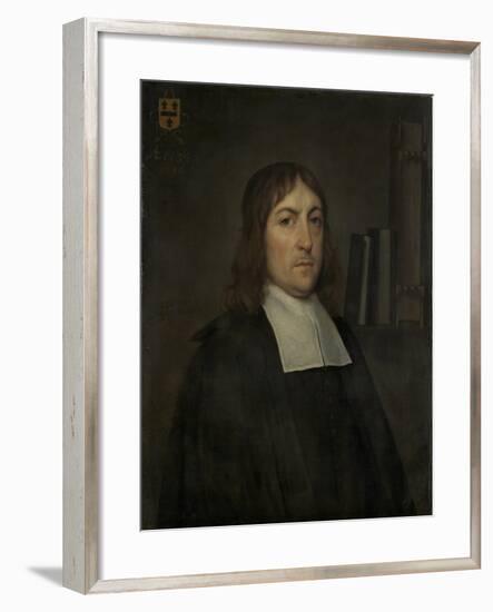 Portrait of Barend Hakvoort, Bookseller, Church Reader and Catechism Master in Zwolle-Hendrick ten Oever-Framed Art Print