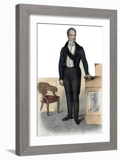 Portrait of Baron Guillaume Dupuytren (1777-1835), French anatomist and military surgeon-French School-Framed Giclee Print