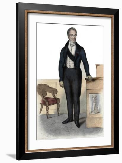 Portrait of Baron Guillaume Dupuytren (1777-1835), French anatomist and military surgeon-French School-Framed Giclee Print